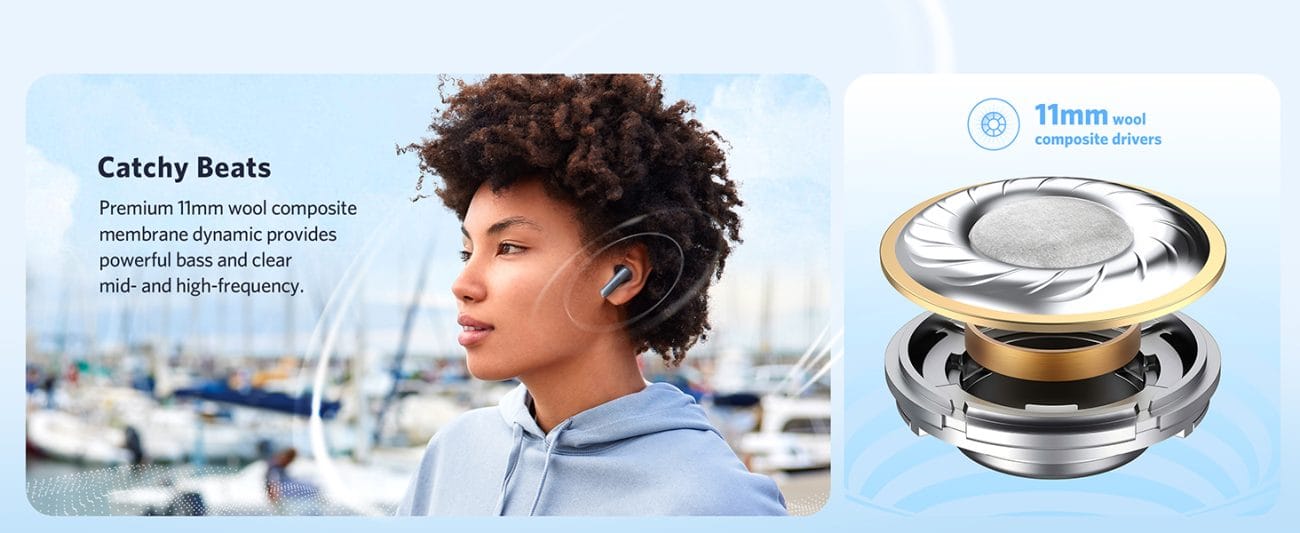EarFun Air 2 NC ANC LDAC HiRes Audio Earbuds
