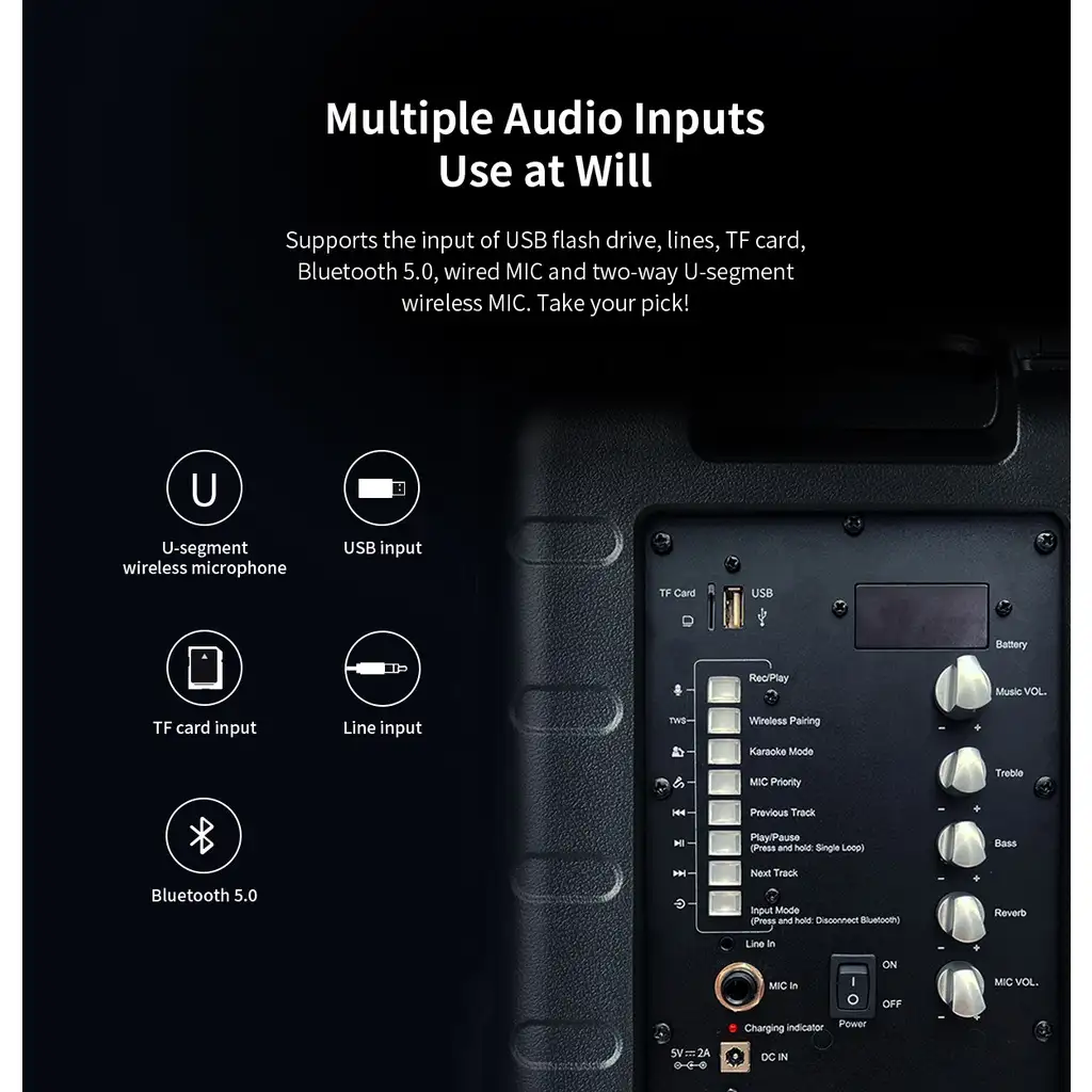 Edifier A3-8S TWS Trolley Speaker with Microphone