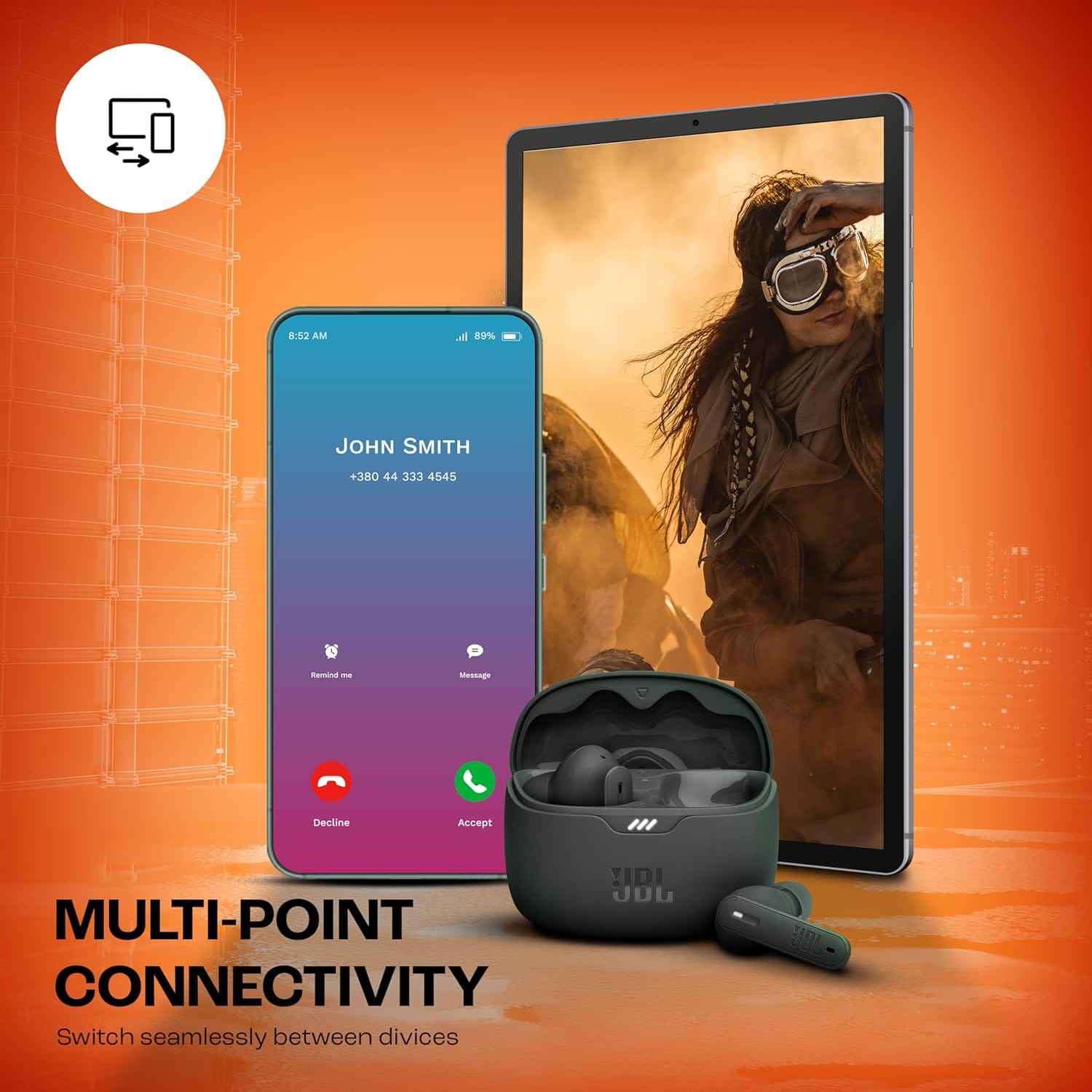 JBL Tune 245NC in Ear Wireless TWS Earbuds