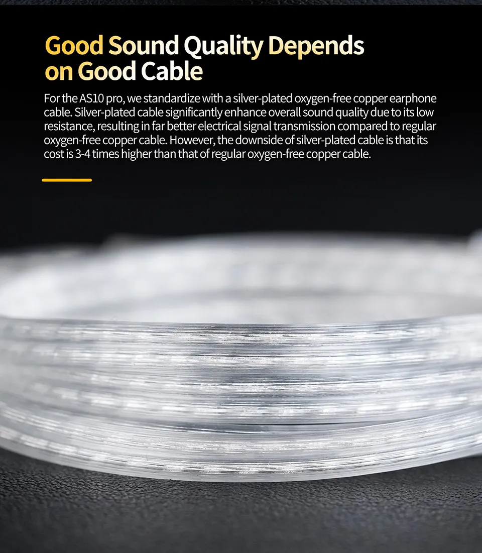 KZ AS10 PRO Professional 5 BAs IEM Pursuing Ultimate Sound Performance