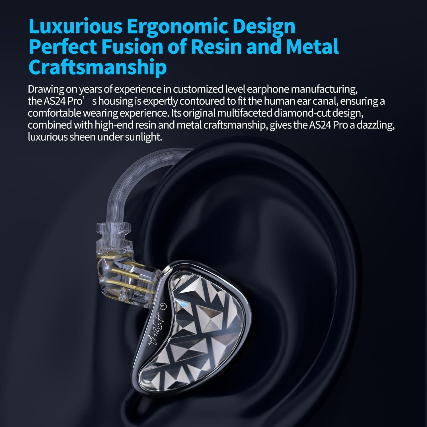 KZ AS24 Pro 24-Unit Balanced Armature Upgraded Earphones