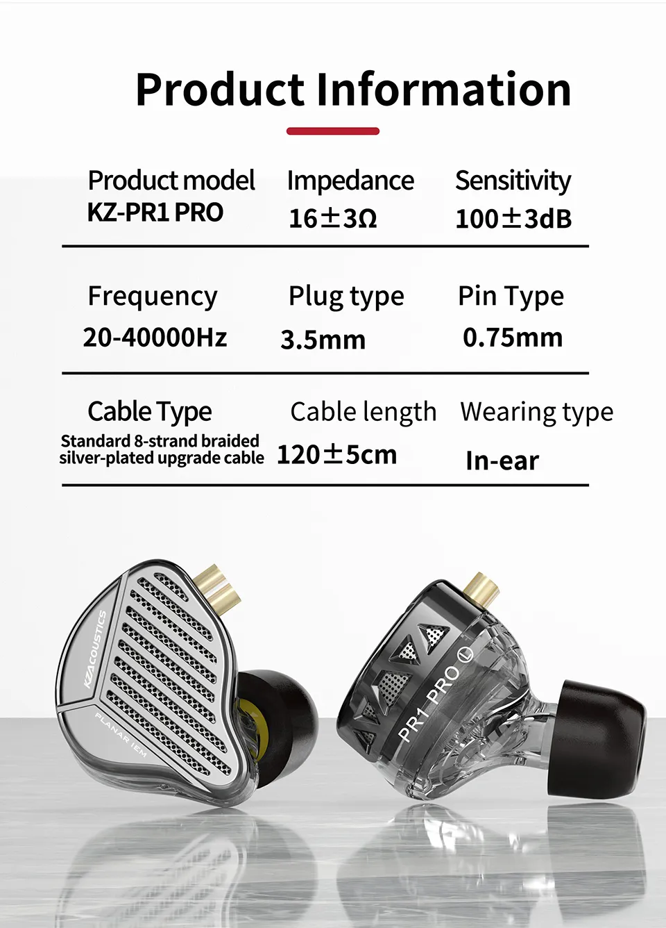 KZ PR1 Pro Second Generation 13.2mm Planar Magnetic IEM (1)
