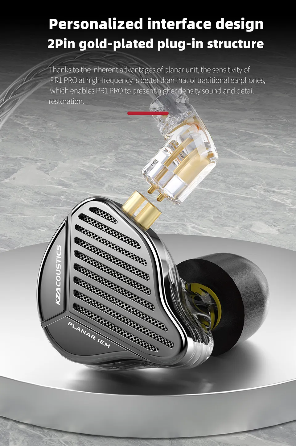 KZ PR1 Pro Second Generation 13.2mm Planar Magnetic IEM (1)