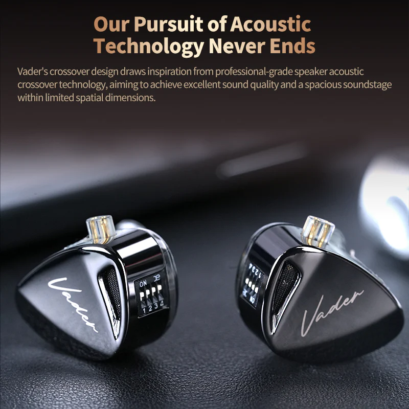KZ Vader Triple Driver Dynamic Earphone With Mic