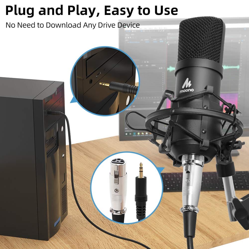 Maono AU-A03 Professional Condenser Studio Microphone Kit