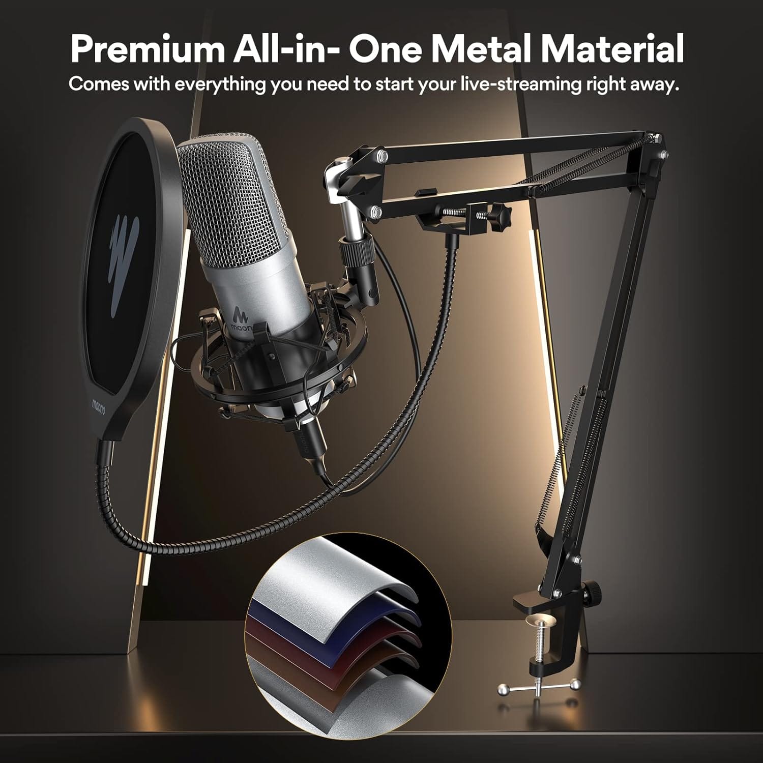 Maono AU-A04 192KHZ24BIT Plug & Play USB Microphone