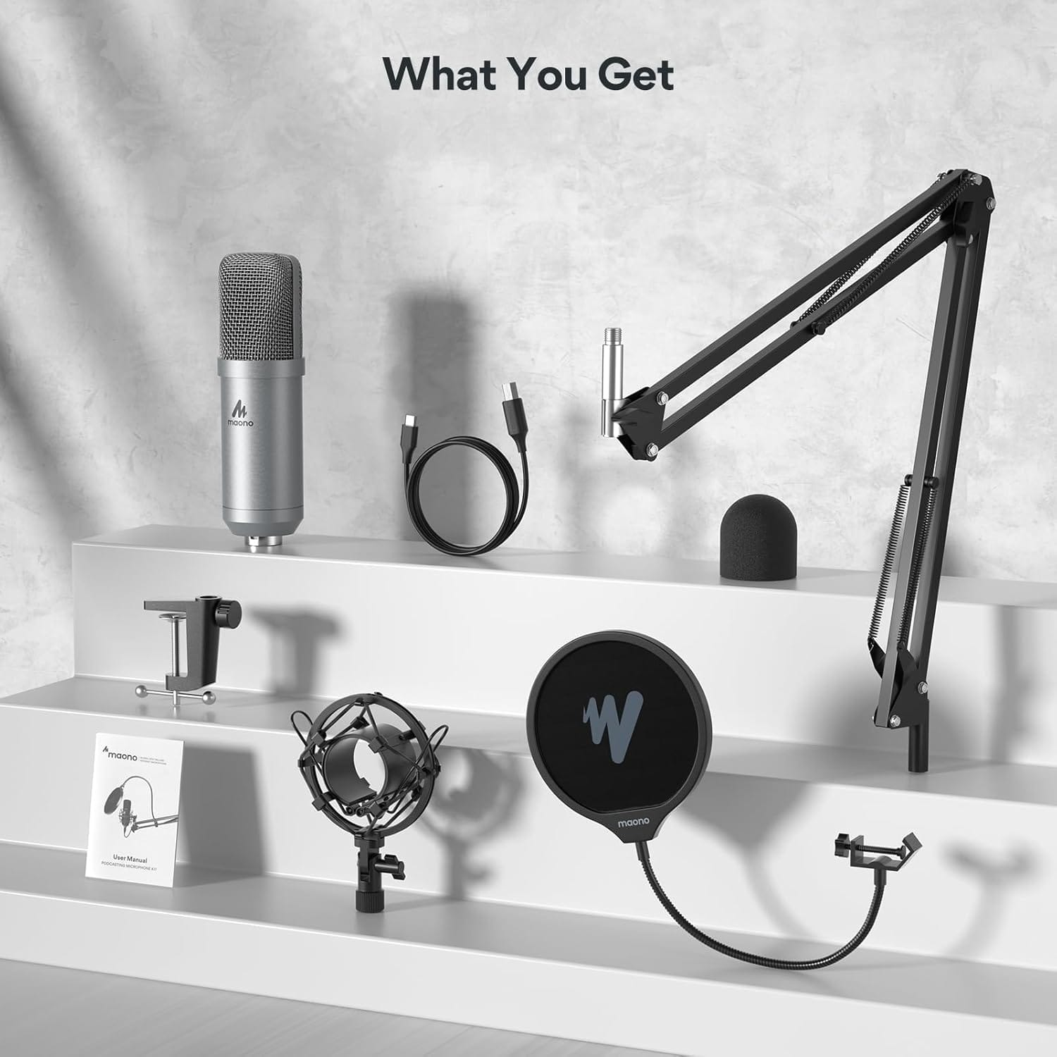 Maono AU-A04 192KHZ24BIT Plug & Play USB Microphone