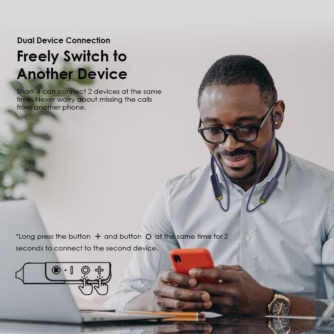 Oraimo Shark 4 Wireless Neckband Earphone