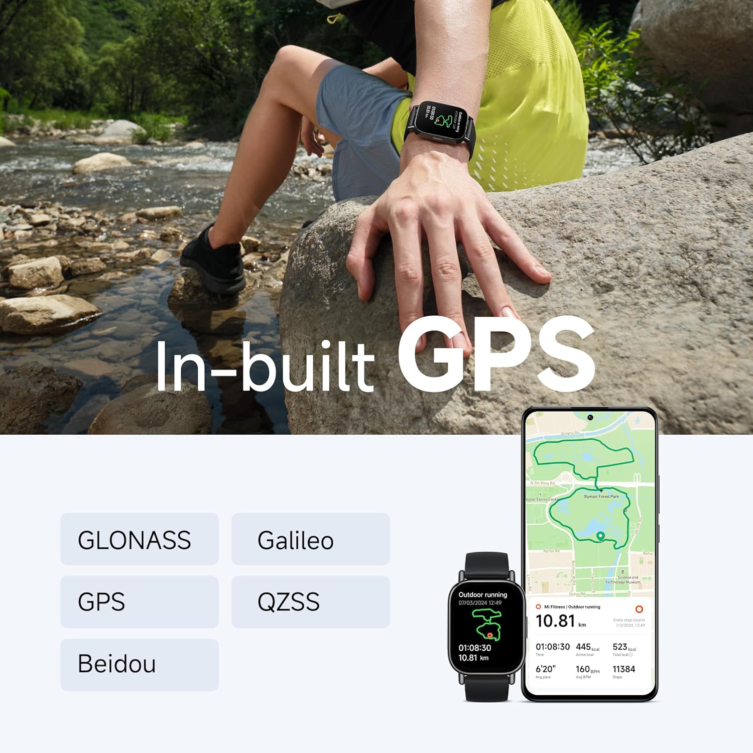 Redmi Watch 5 Lite 1.96″ AMOLED Screen in-Built GPS HyperOS Connectivity