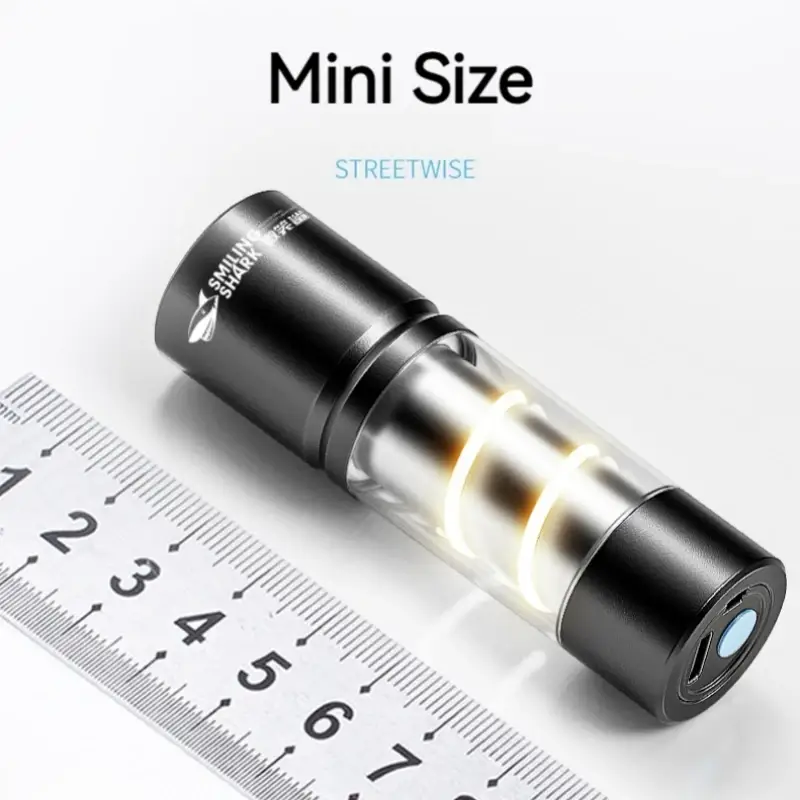 Smiling Shark SD-1027 USB Rechargeable Multifunctional Mini Flashlight (1)