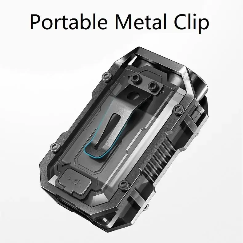 Smiling Shark TIP0019 COB Portable Magnet Key Chain Light Waterproof Rechargeable Work Lamp (1)