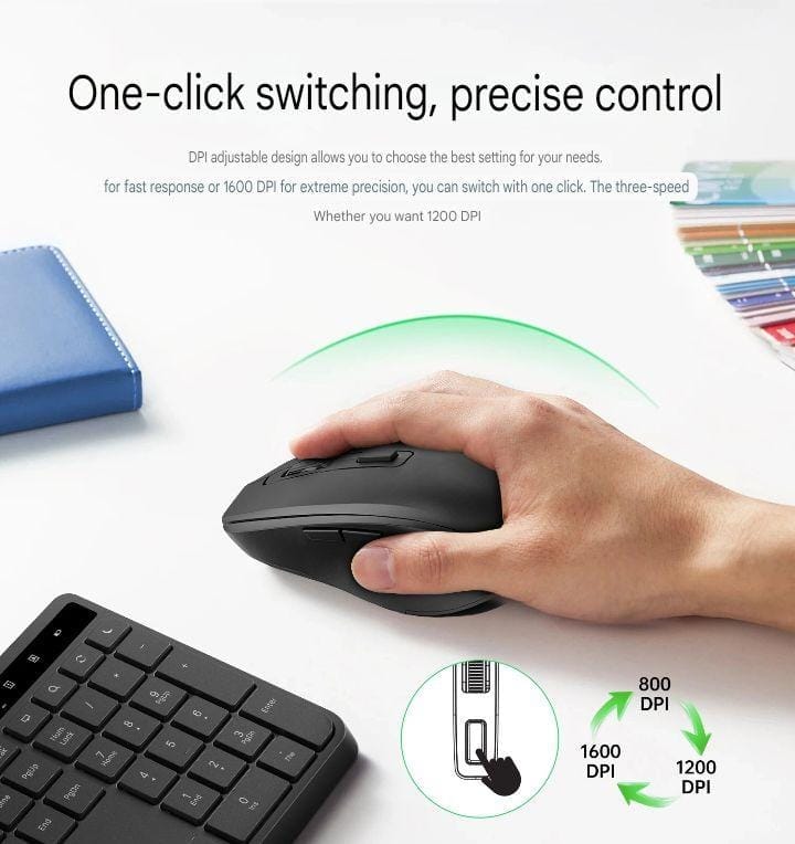 Wiwu KM-01 Wireless Office Keyboard and Mouse Combo Set