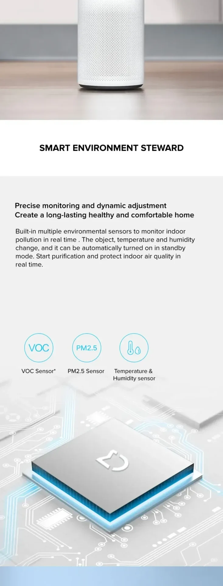 Xiaomi Mijia Smart APP Circulating Wind Fan Air Purifier PM2.5 Purification