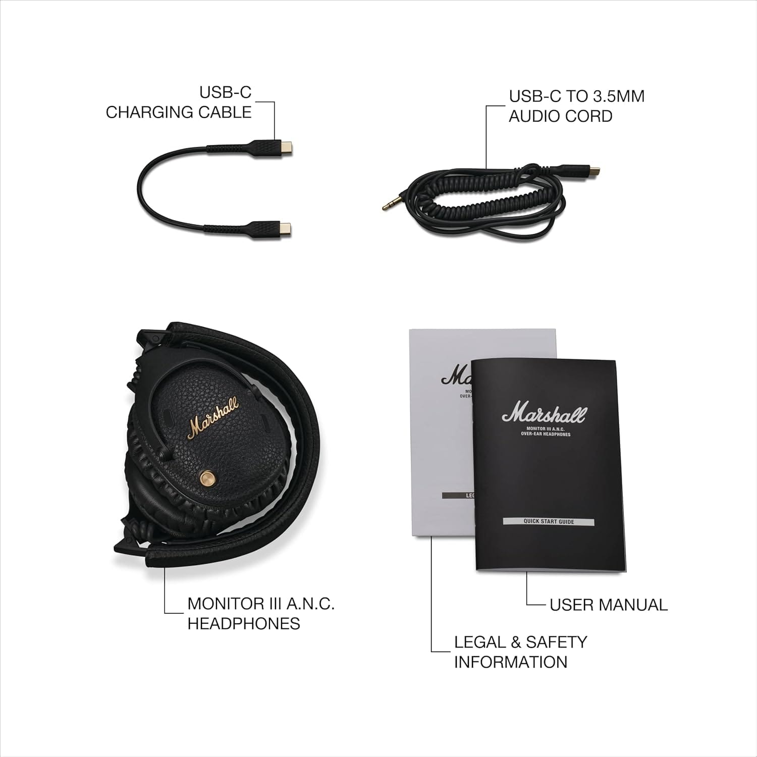 Marshall Monitor III ANC Over-Ear Bluetooth Headphones