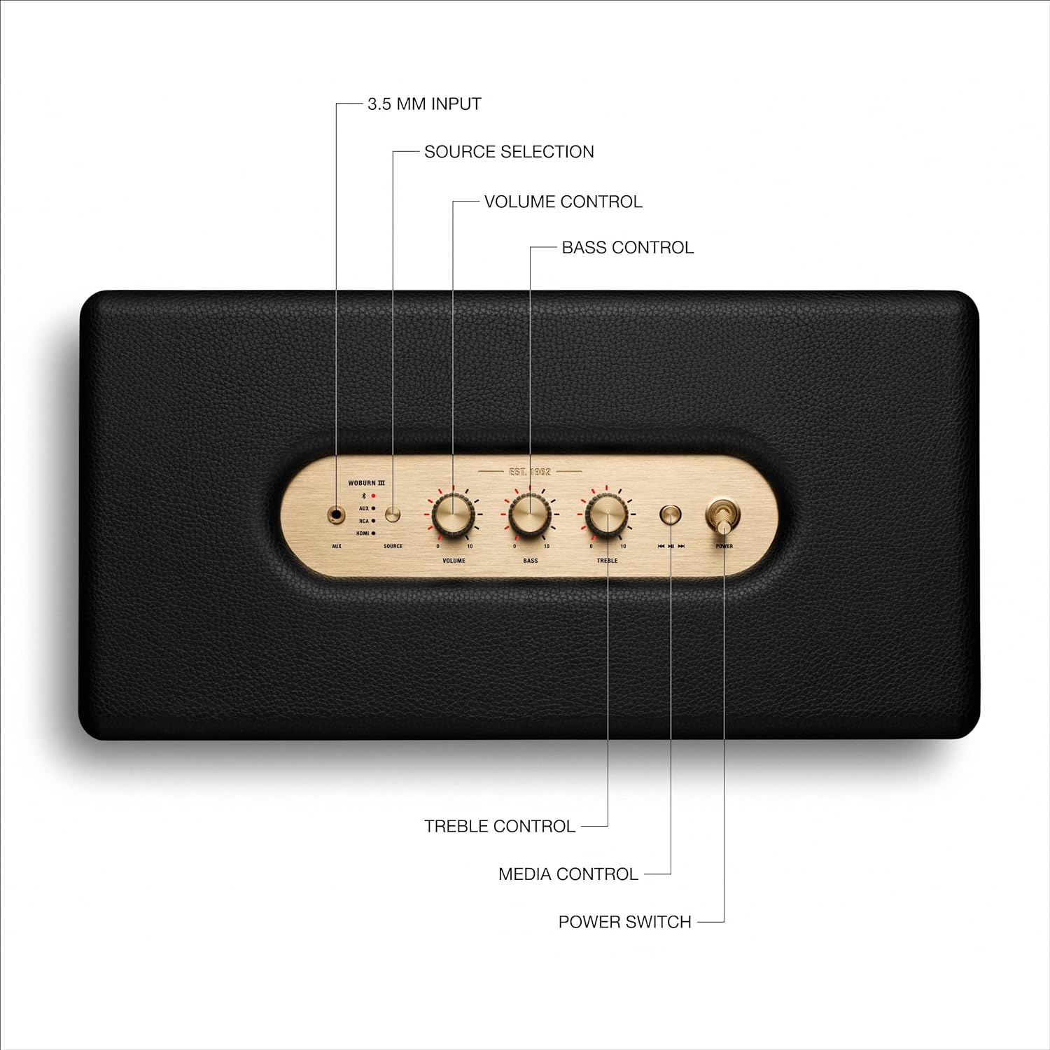 Marshall Woburn III Portable Bluetooth Speaker