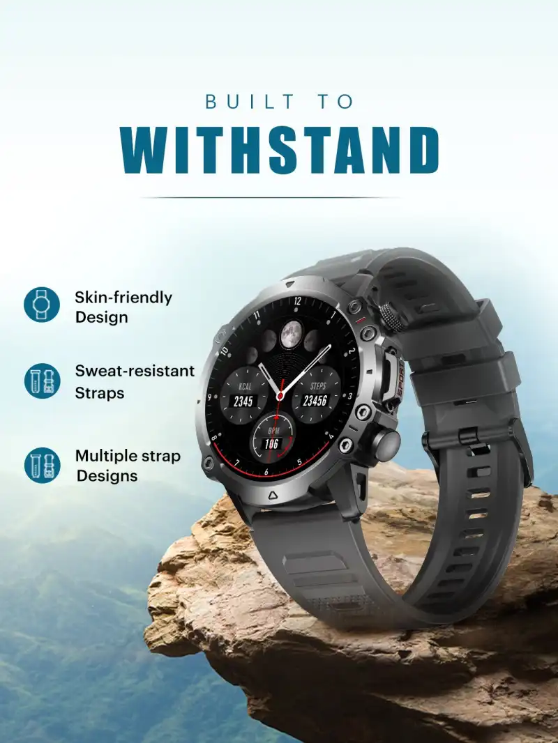 Noise Shield Hd Display Rugged Smart Watch