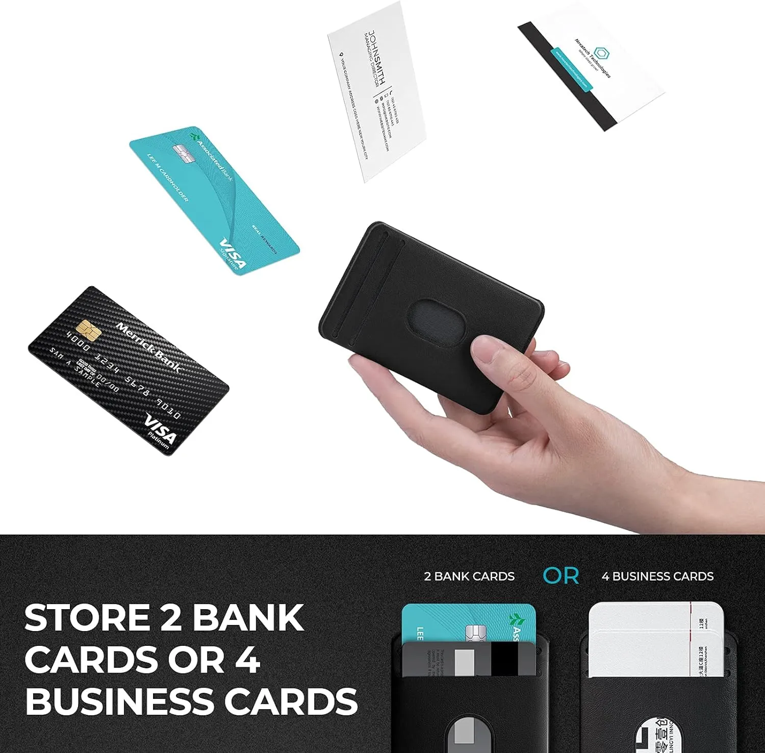 Pitaka MagEZ MagSafe Card Sleeve 3.0 for iPhone 15/14/13 Series and Galaxy S24/S23/S22 Series