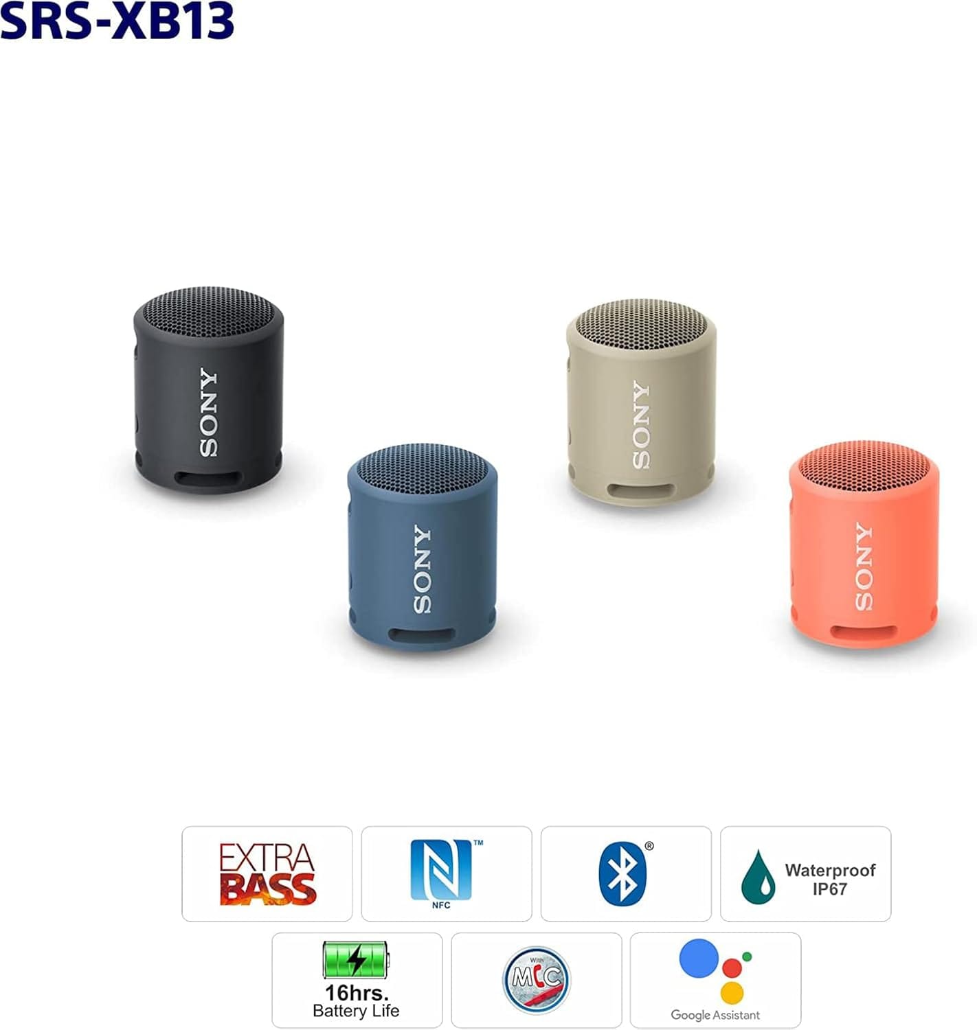 Sony XB13 EXTRA BASS™ Portable Wireless Speaker