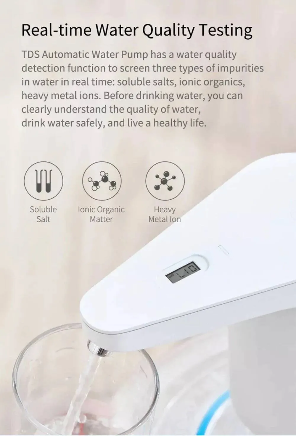 Xiaomi XiaoLang TDS Automatic Water Pump Rechargeable Electric Dispenser