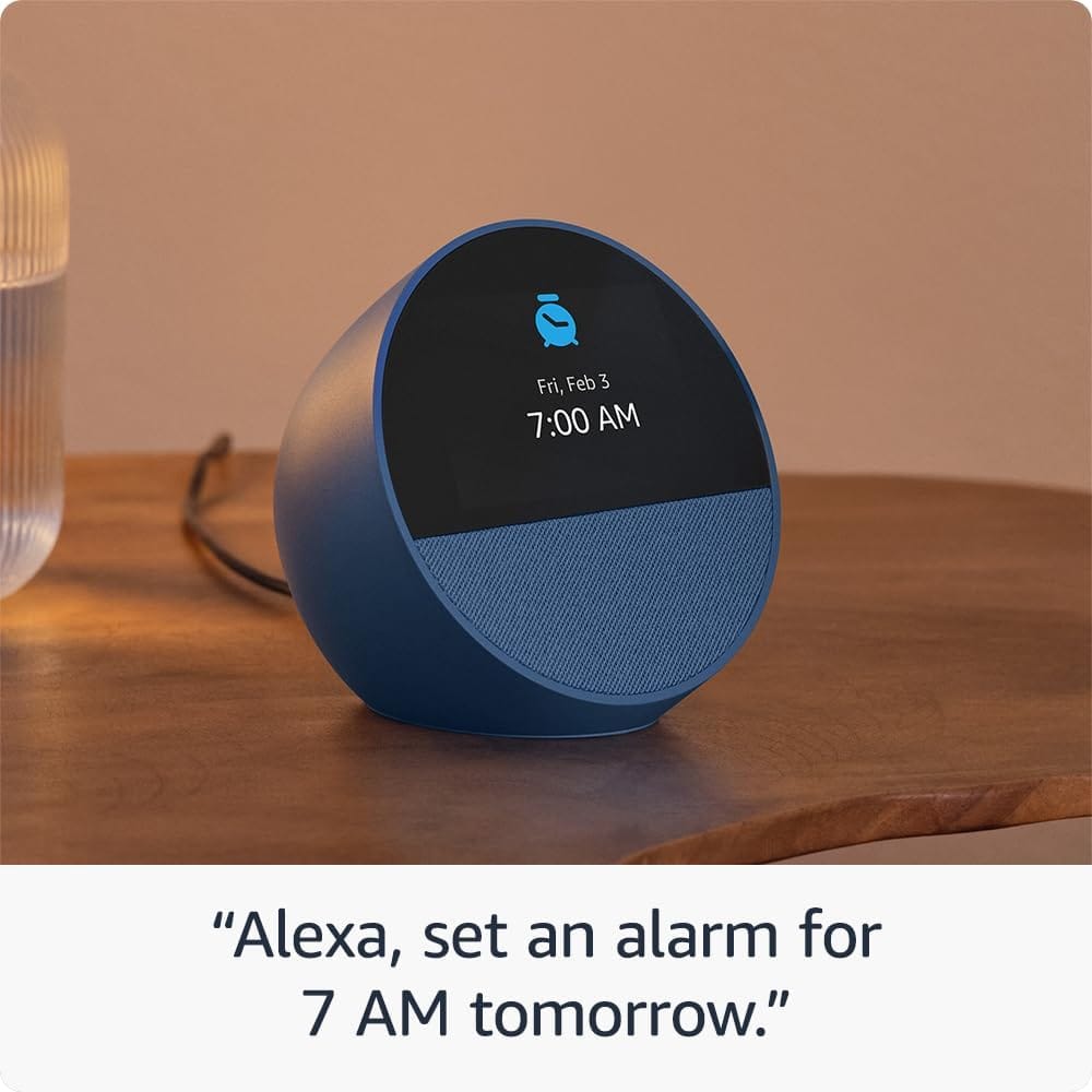 Amazon Echo Spot Smart Alarm Clock (2024)