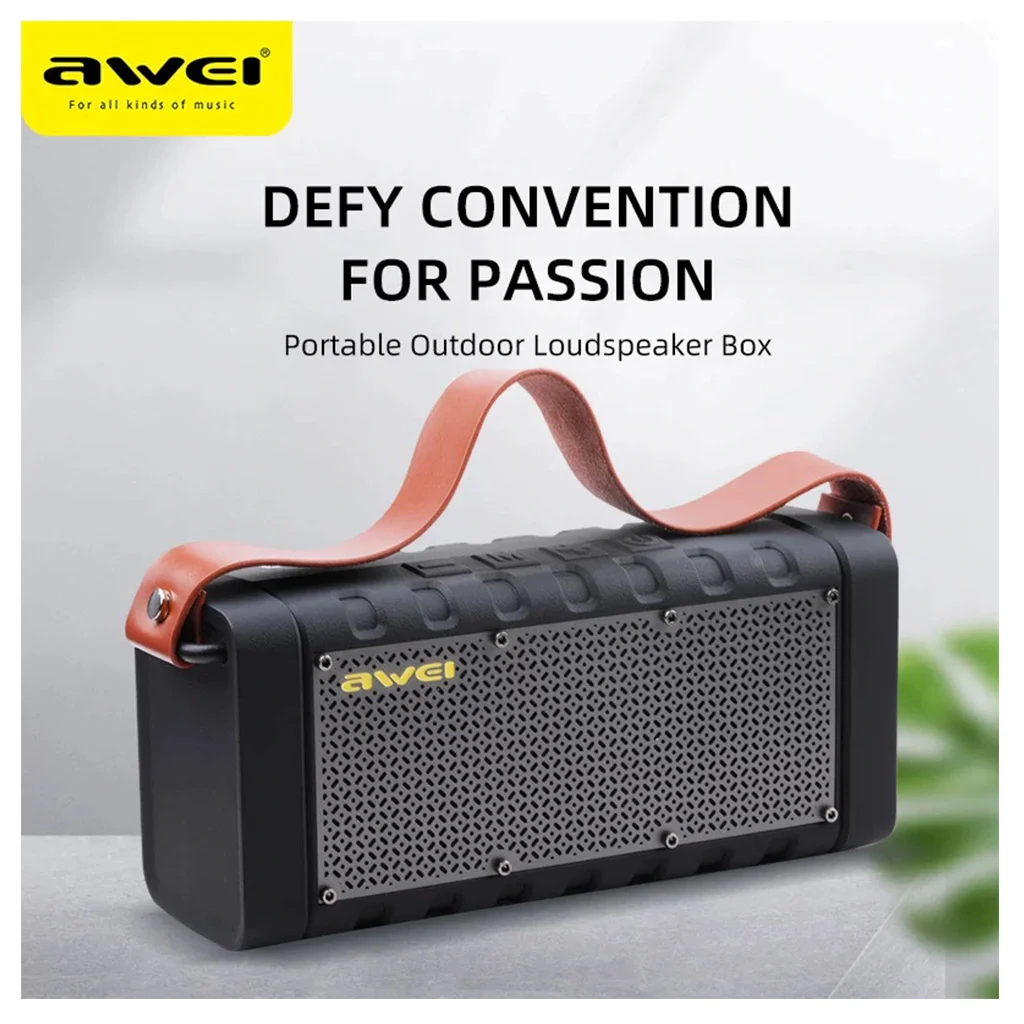 Awei Y668 Portable Outdoor Bluetooth Speaker with Powerbank 2200mAh Battery