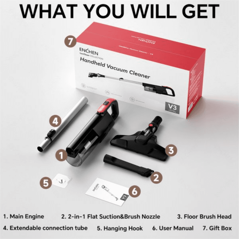 ENCHEN V3 Handheld Vacuum Cleaner High Power