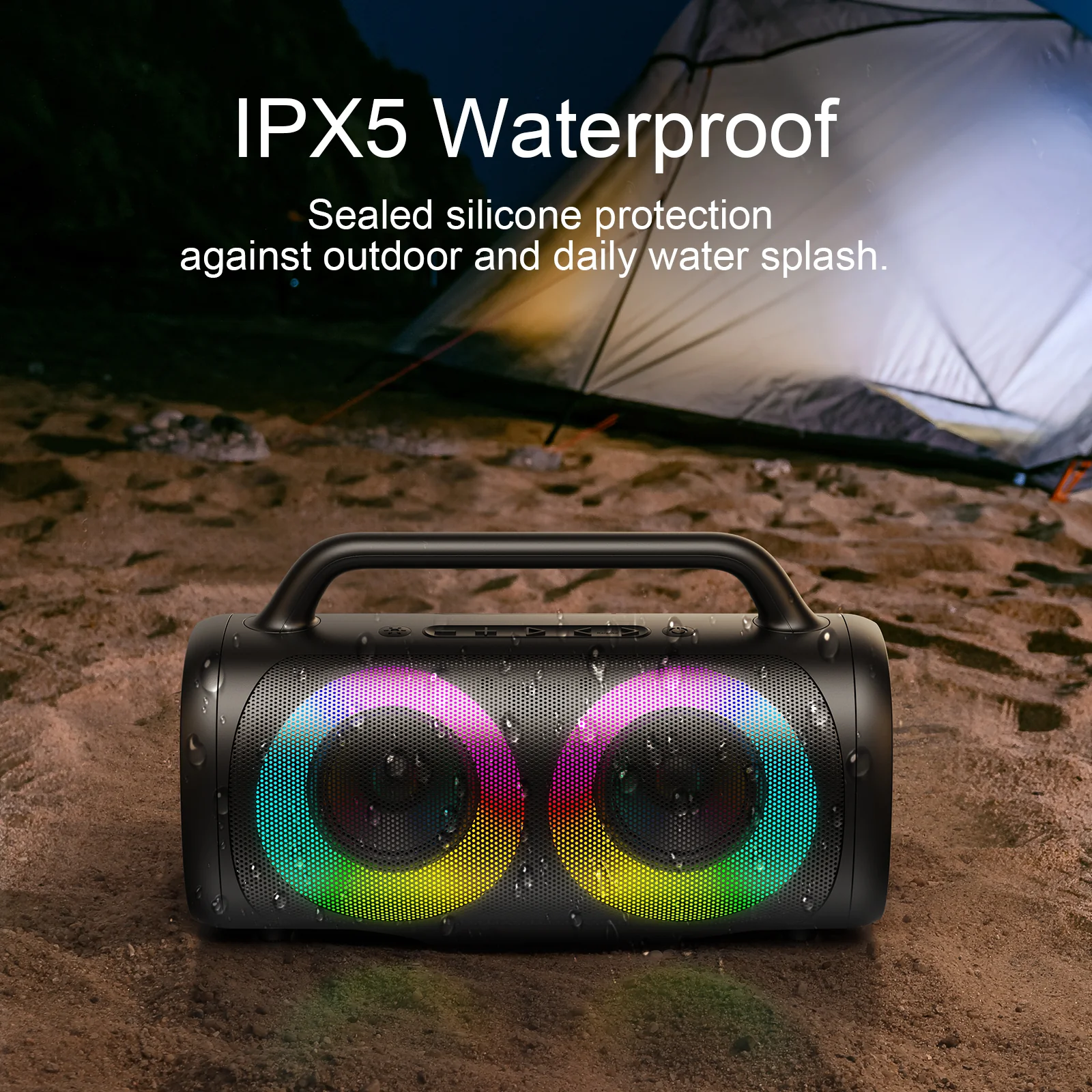 JOYROOM JR-MW02 40W Waterproof RGB Bluetooth Wireless Speaker