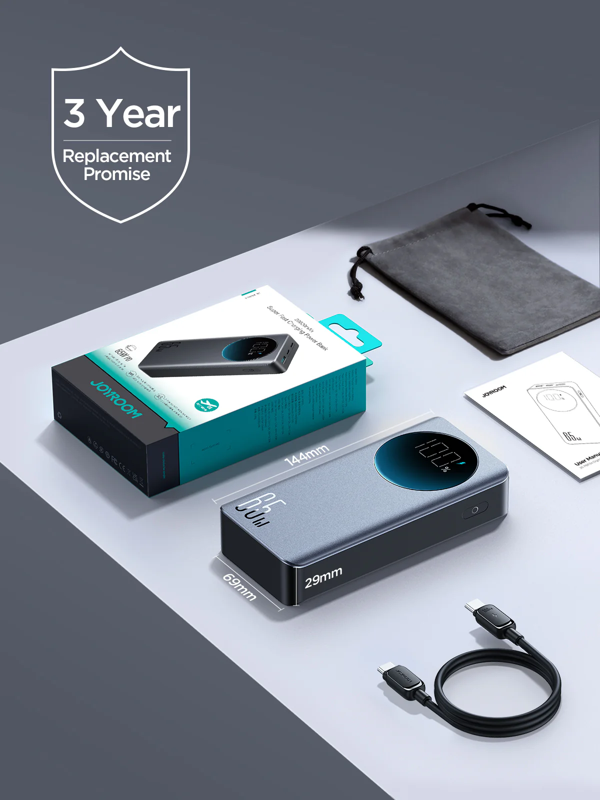 JOYROOM JR-PBF04 20000mAh 65W Power Bank