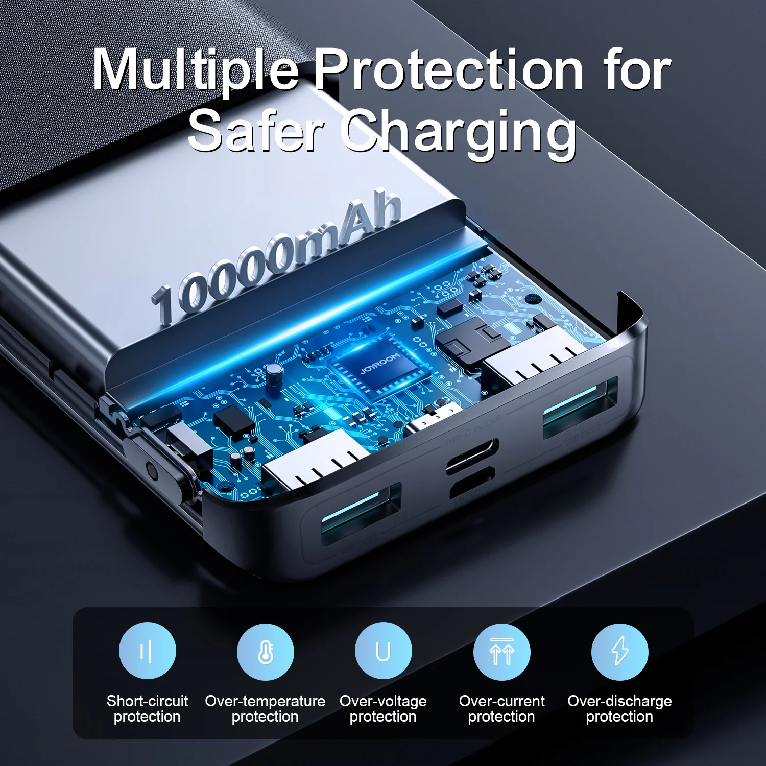 JOYROOM JR-QP191 10000mAh 22.5W LED Display Power Bank