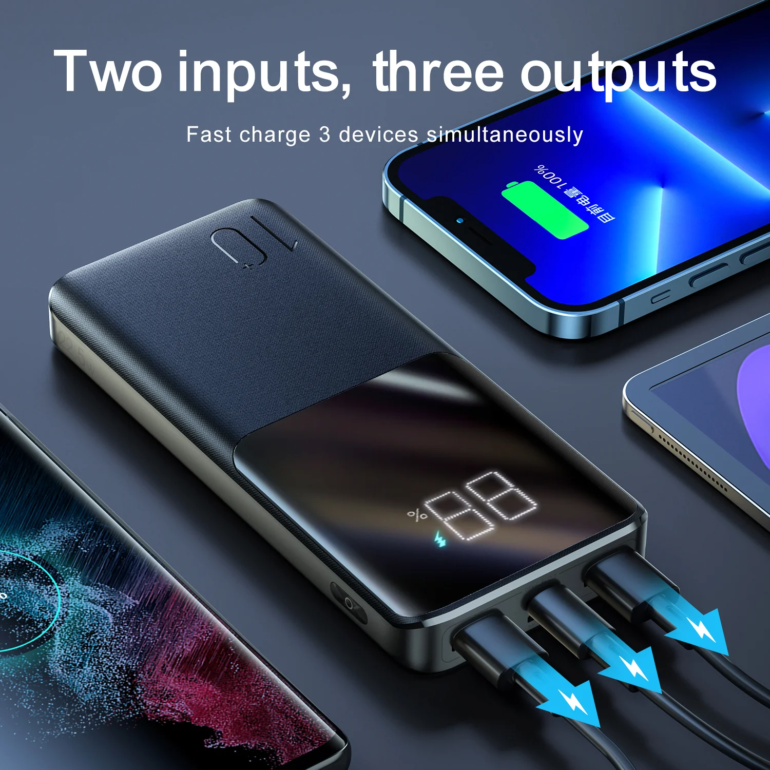 JOYROOM JR-QP191 10000mAh 22.5W LED Display Power Bank