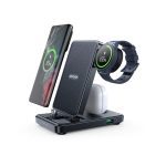 JR-WQS01/JR-WQS02 4 in 1 Magnetic Charging Station for phone for watch for earphone Type-C/Lightning