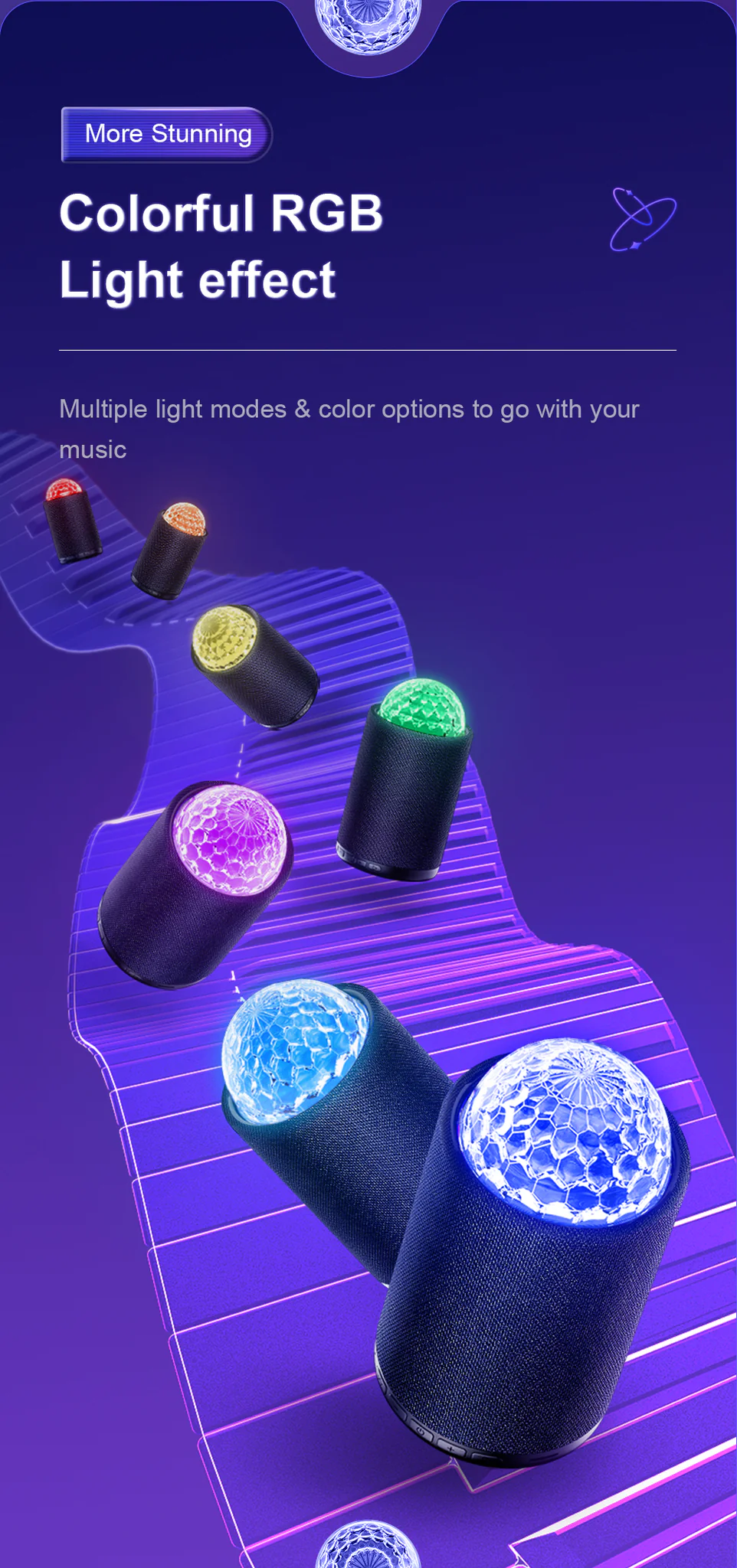 Joyroom JR-MS01 Maya Series RGB Wireless Speaker