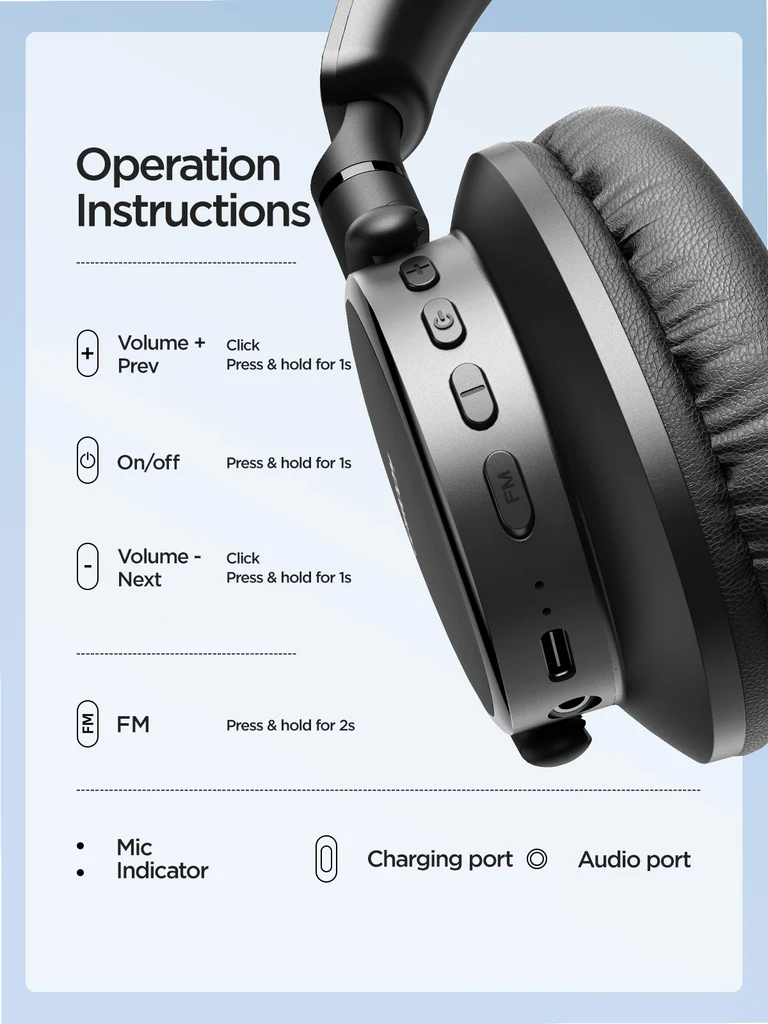 Joyroom JR-OH1 Bluetooth Wireless Headphones