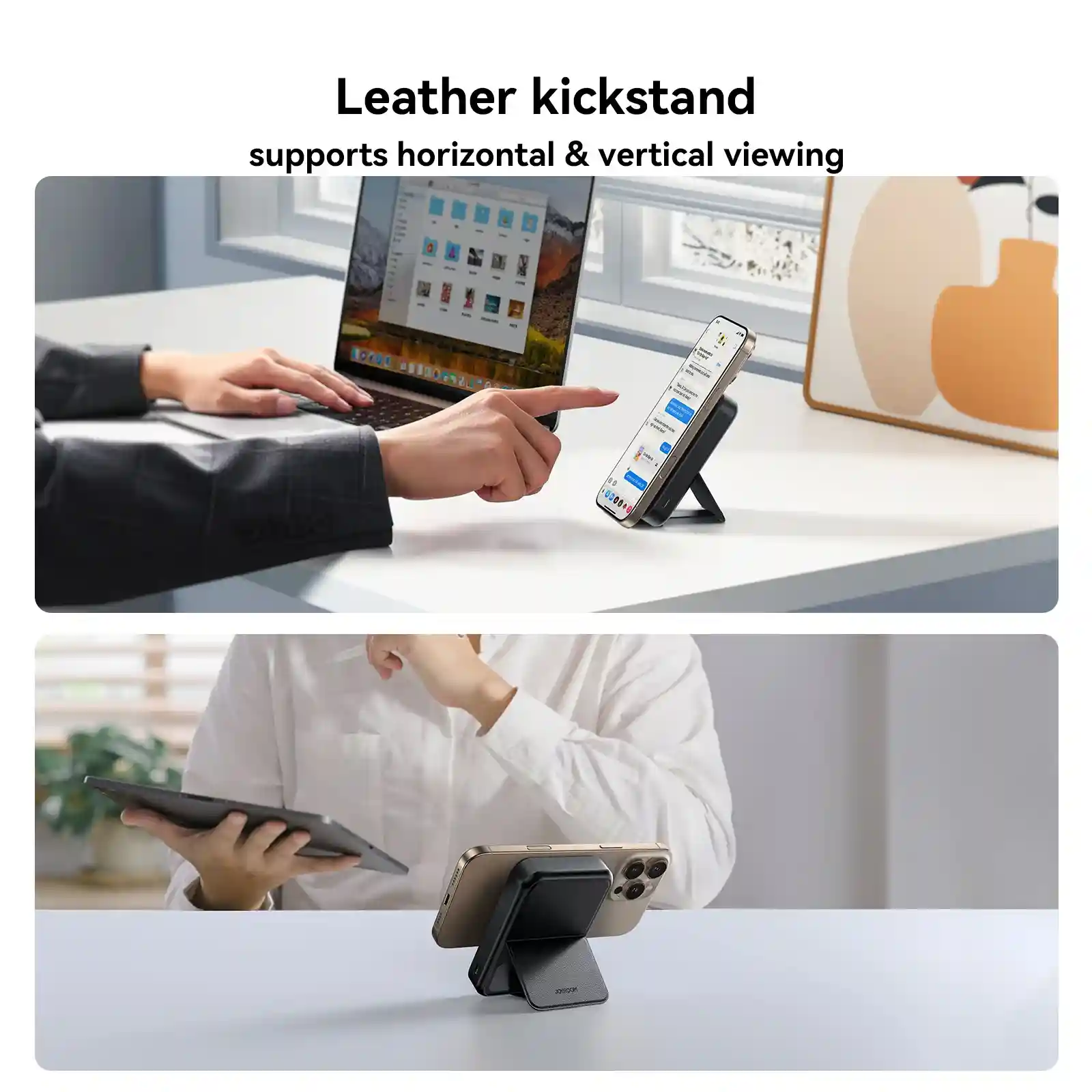 Joyroom JR-PBM11 QI2 22.5W Magnetic Wireless Power Bank with Holder 10000mAh