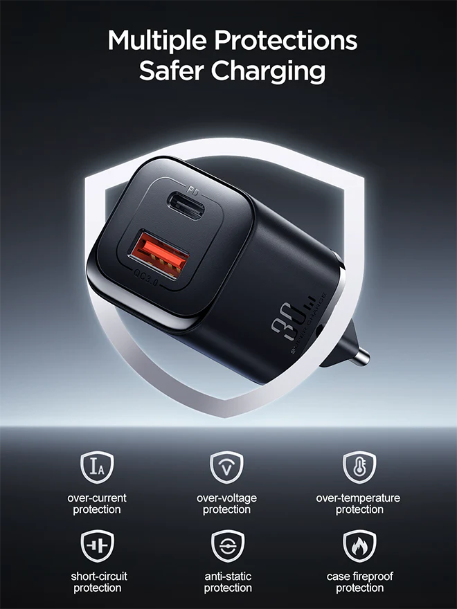 Joyroom JR-TCF08 30W A+C Dual Port Mini intelligent Fast Charger