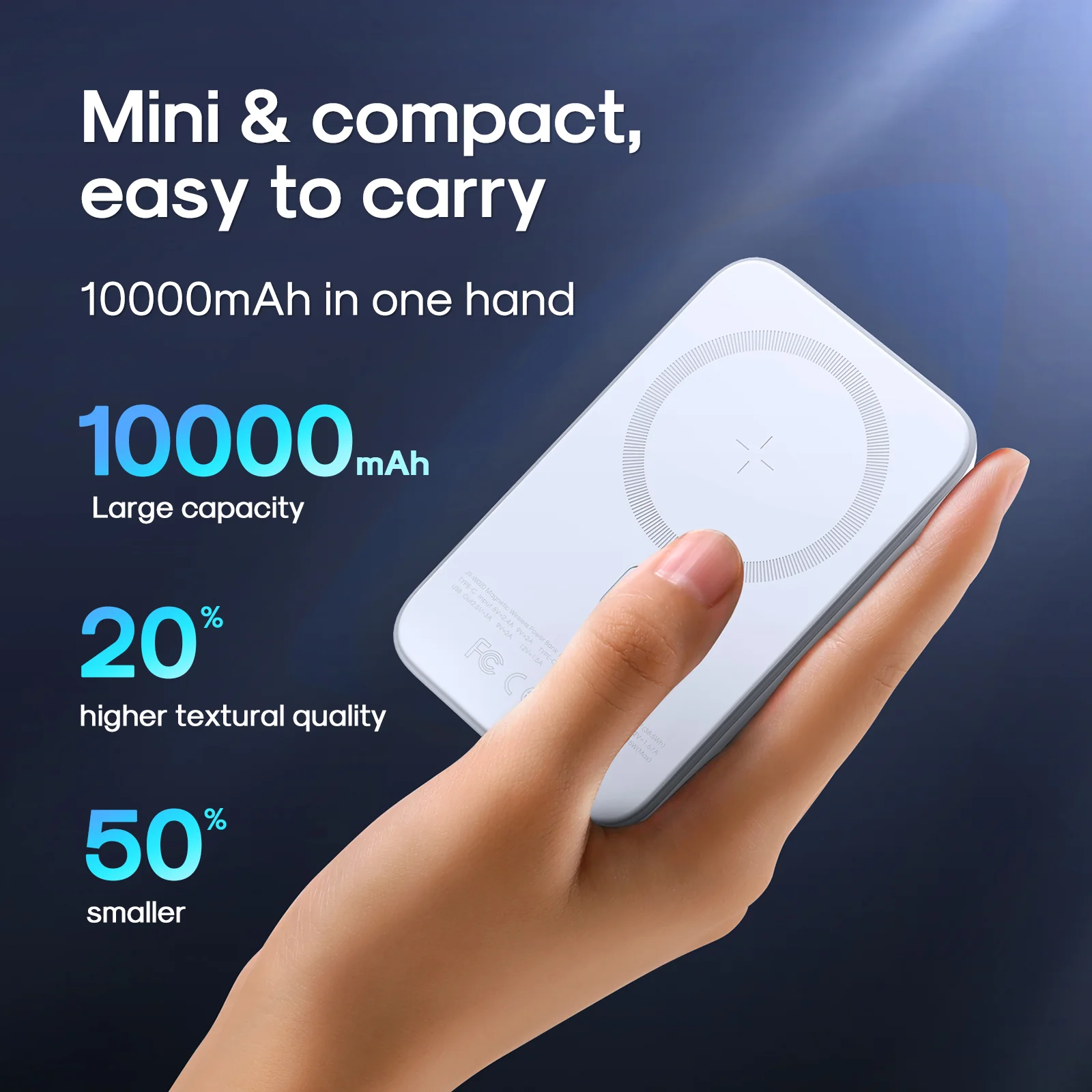 Joyroom JR-W020 20W Mini magnetic wireless power bank 10000mah