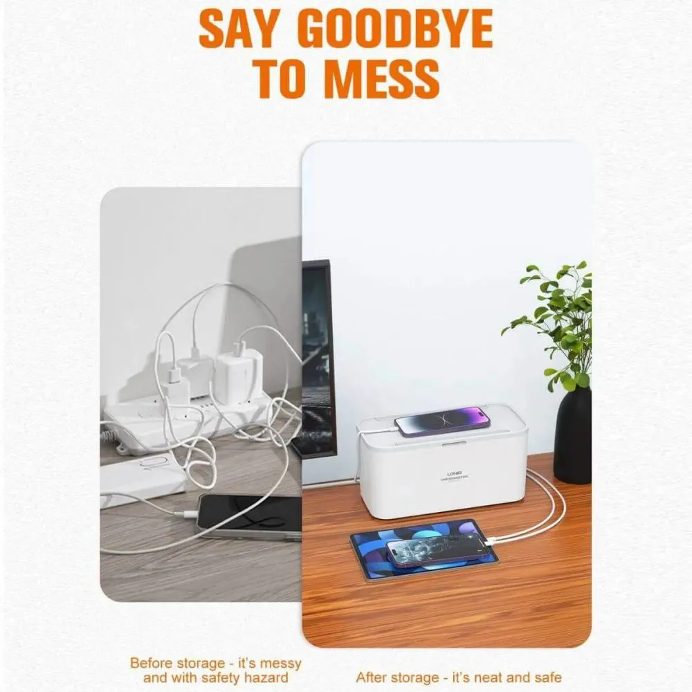 Ldnio SN5311 Smart Power 5 Socket Storage Box 2500W with 2M Cord Extension