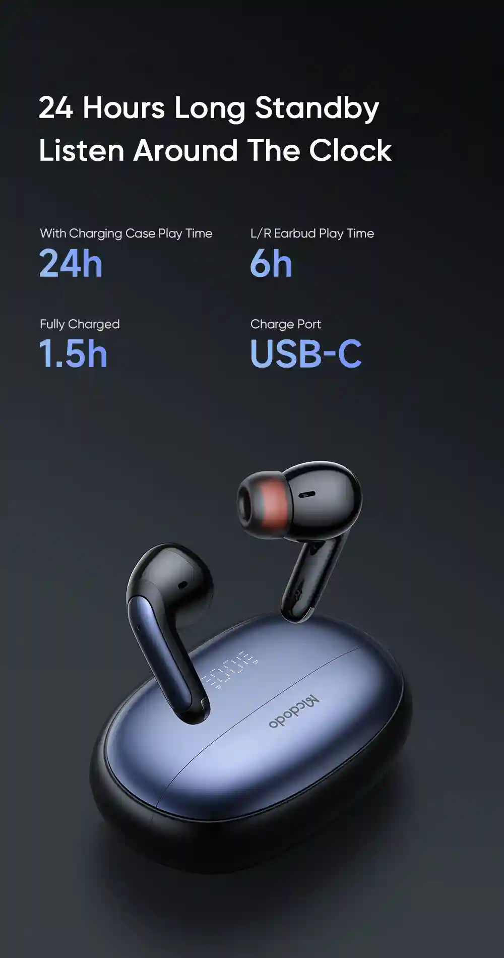 Mcdodo HP-330 ANC & ENC TWS Earbuds