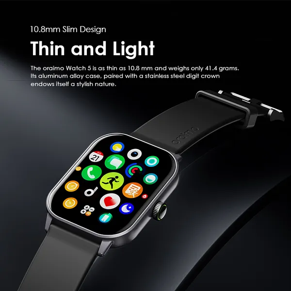Oraimo Watch 5 Bluetooth Calling Smart Watch (OSW-805)