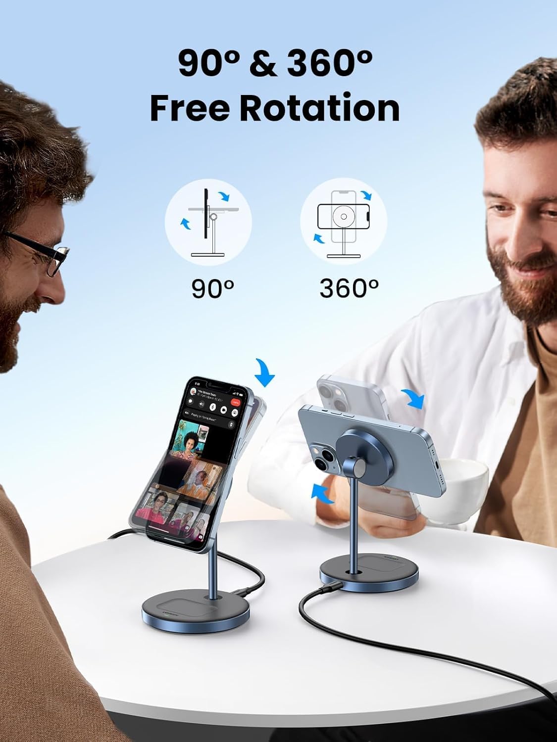 UGREEN MagFlow 2-in-1 Magnetic Wireless Charging Station (90668)