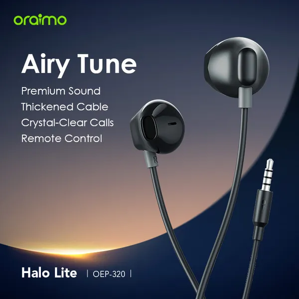 oraimo Halo Lite 3.5MM Half In-ear Earphone