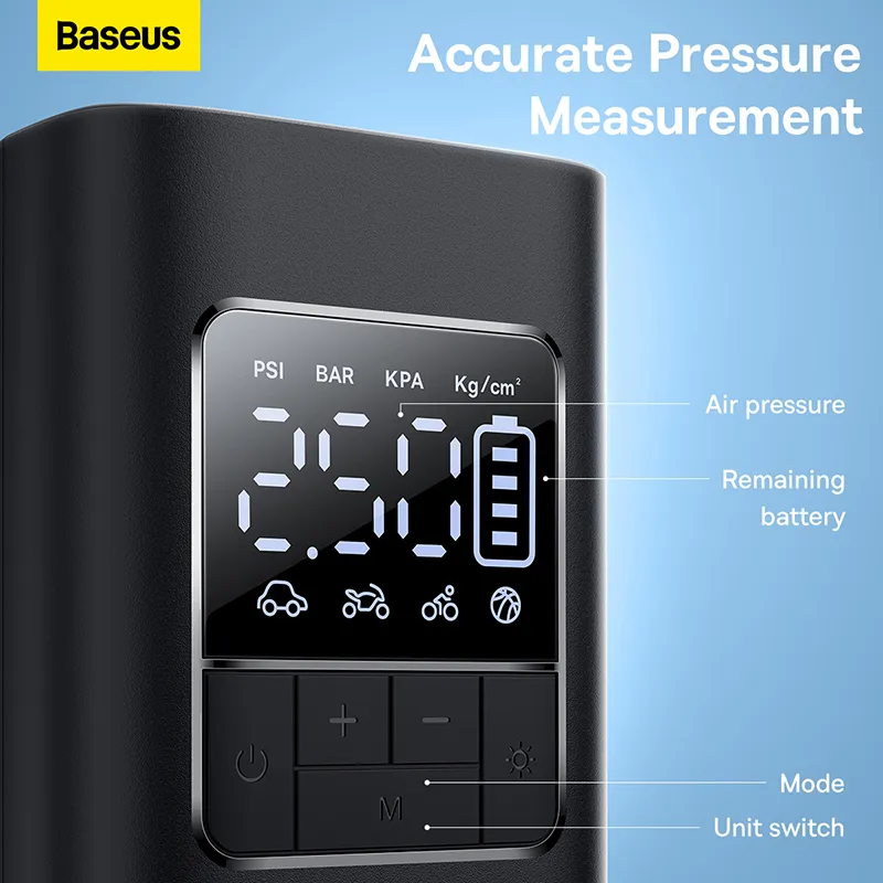 Baseus Inflator Super Mini Pro Series 4000mAh Wireless Car Tire Pumper Inflator Cluster