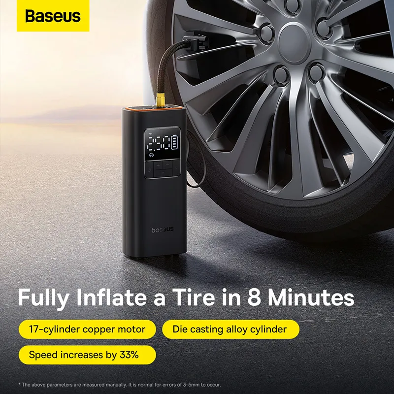 Baseus Inflator Super Mini Pro Series 4000mAh Wireless Car Tire Pumper Inflator Cluster