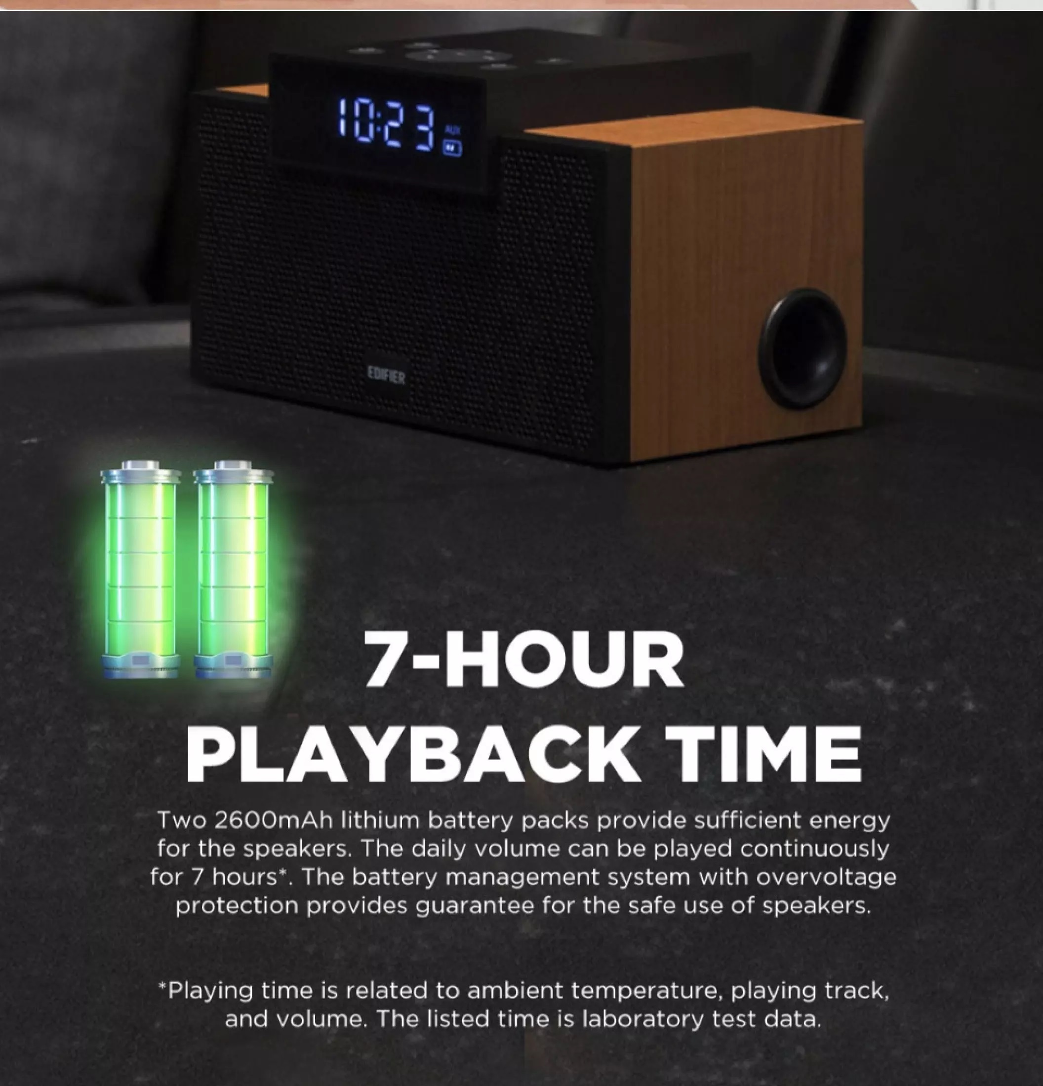 Edifier MP260 Portable Bluetooth Speaker with Alarm Clock