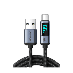 JOYROOM S-AC066A16 Prism Series 66W USB-A to Type-C Digital Display Fast Charging Data Cable