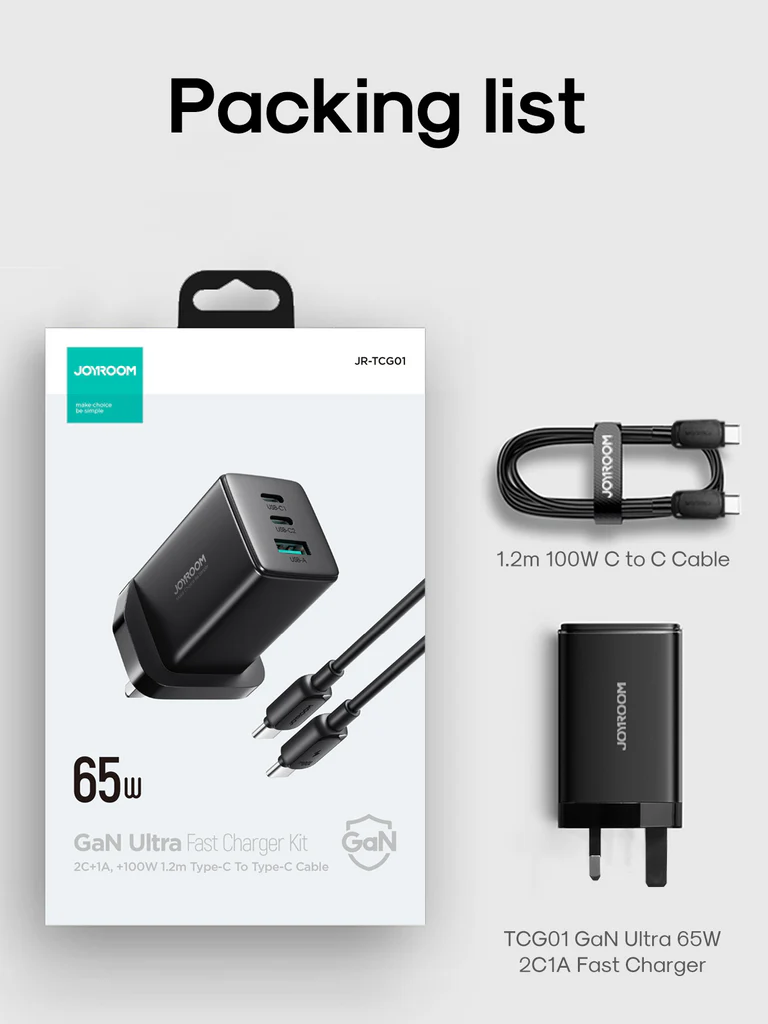 Joyroom JR-TCG01 GaN Ultra 65W Fast Charger