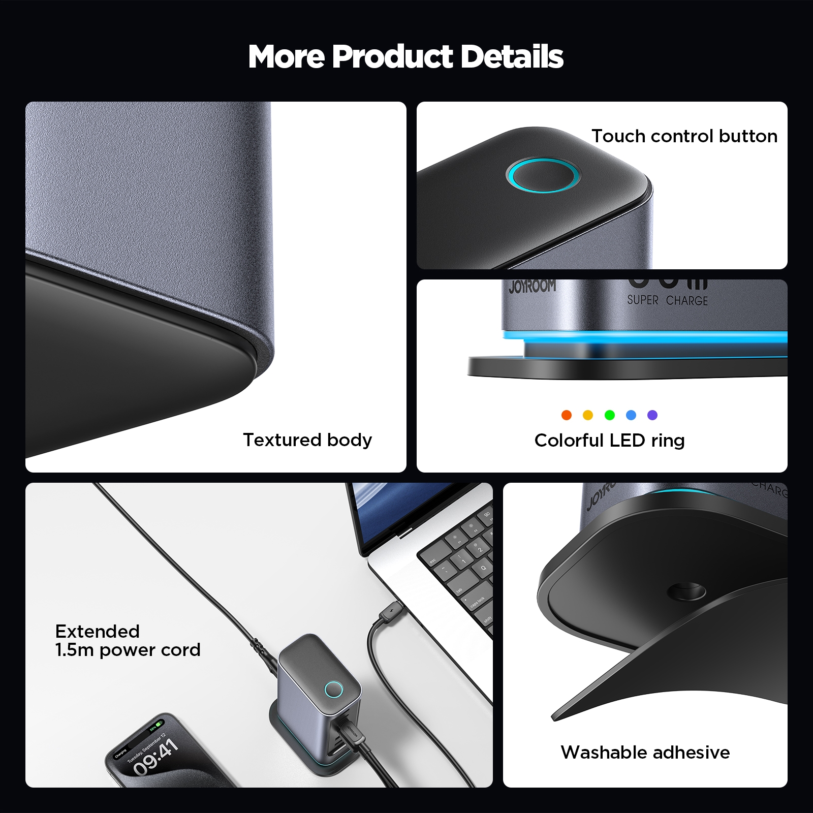 Joyroom JR-TCM02 6 in 1 65W Multi Port Charger