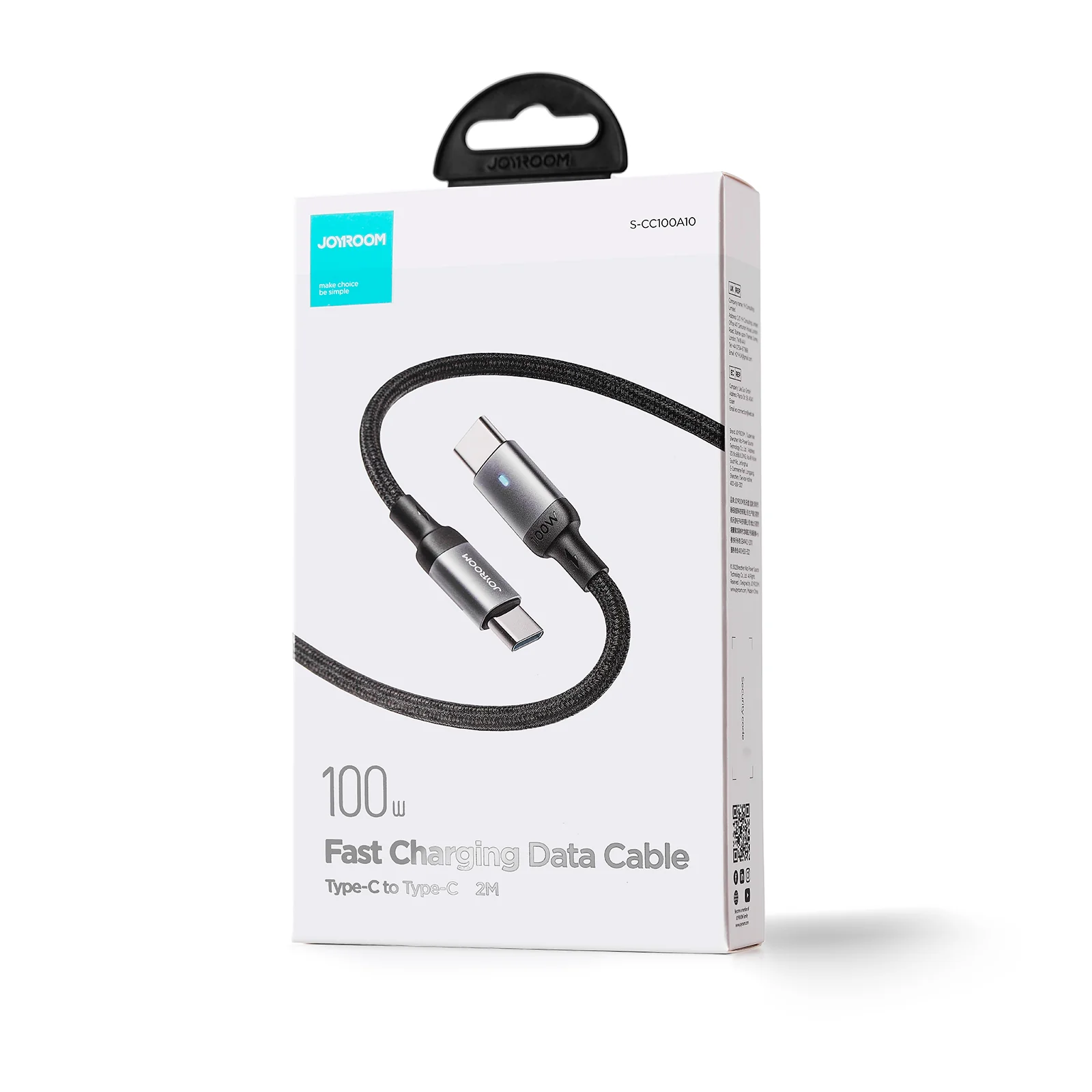 Joyroom S-CC100A10 100W Type C to Type C Fast Charging Data Cable 1M