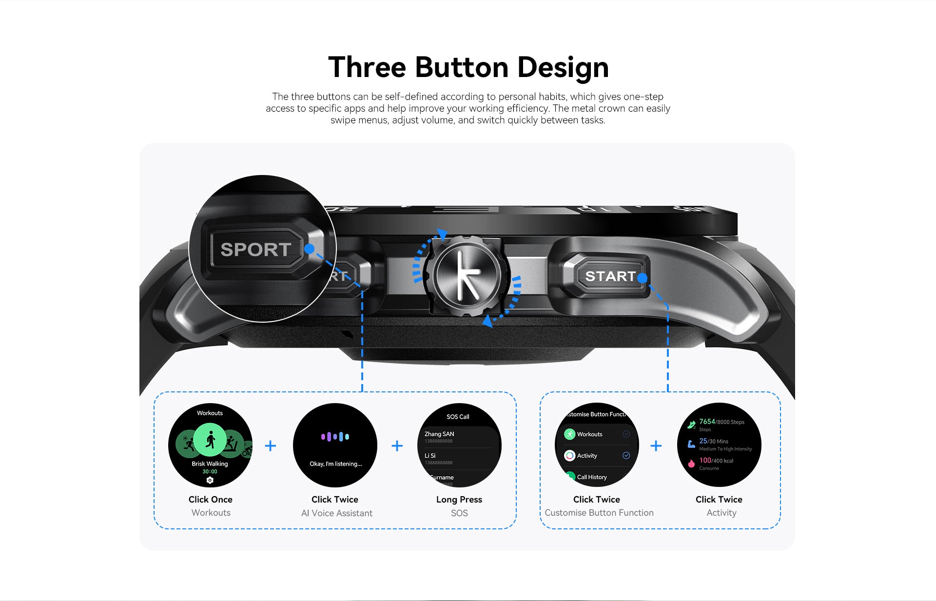Kieslect Actor Smart Watch with GPS