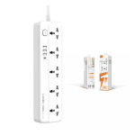 LDNIO SC5415 Power Strips 5 Way Outlet with USB Ports Universal Extension Power Socket